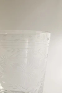 VERRE EN VERRE RECYCLABLE TAILLÉ