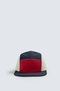 COLOR BLOCK FLAT VISOR TECHNICAL CAP