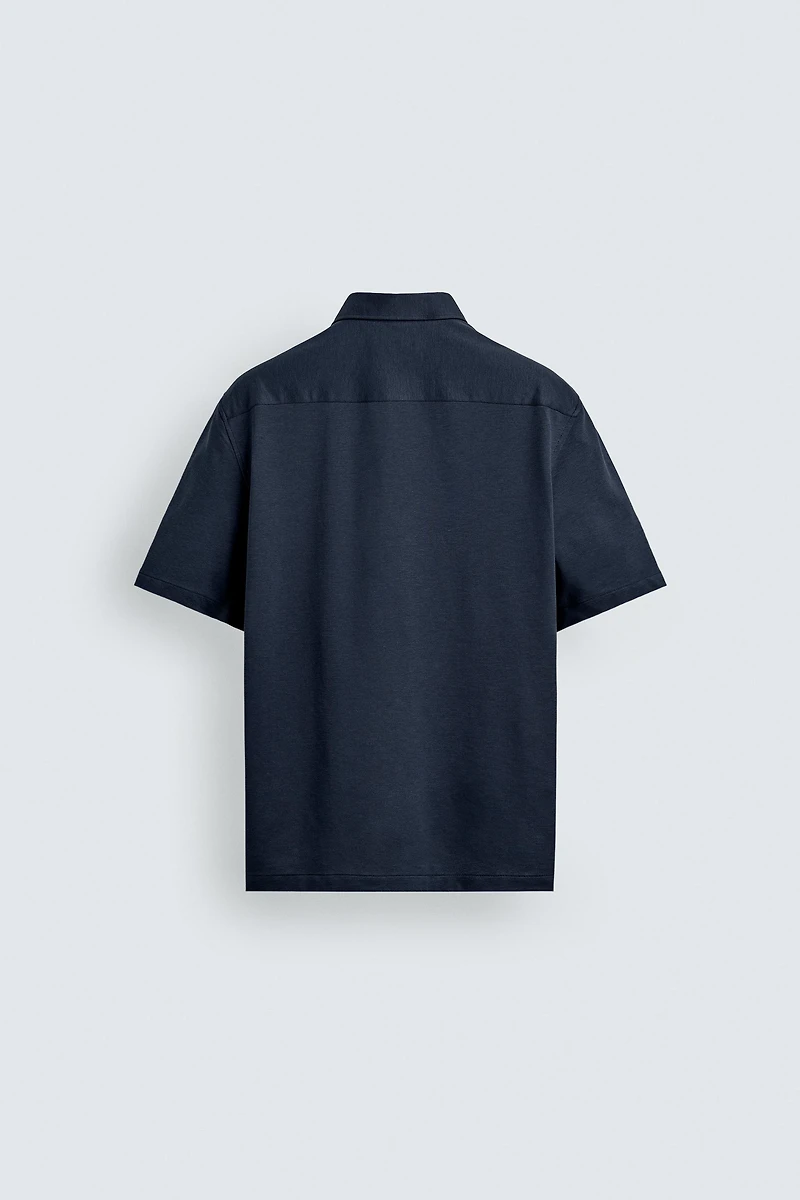 REGULAR FIT TEXTURED SHIRT