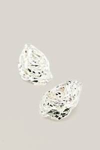 Earrings with textured basket piece - LIMITED EDITION