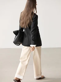 Blazer croisé 100 % lin