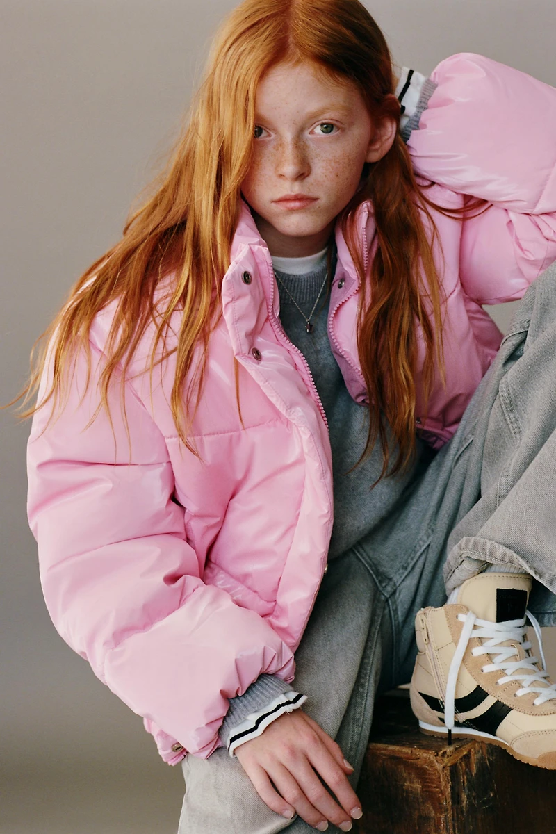 SHINY FINISH PUFFER JACKET