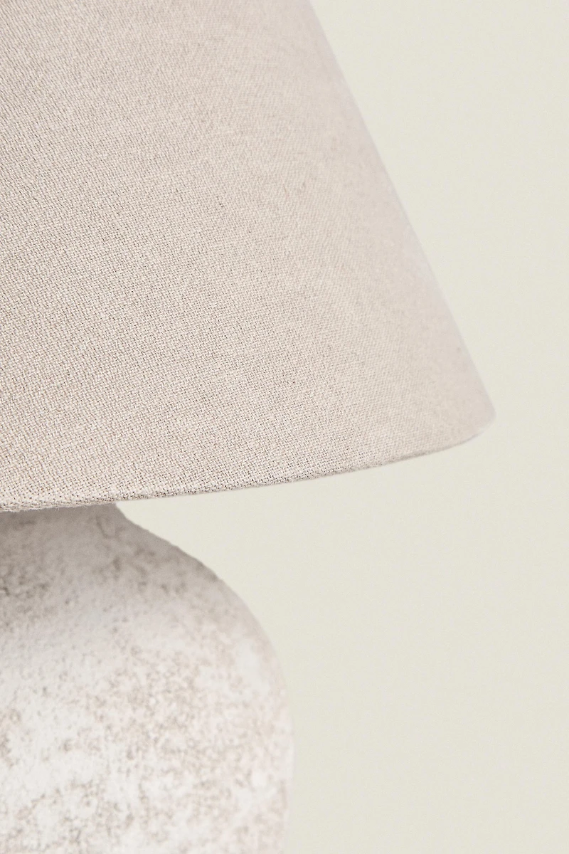 AGED CERAMIC TABLE LAMP