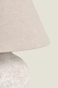 AGED CERAMIC TABLE LAMP