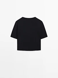 Short sleeve V-neck cardigan