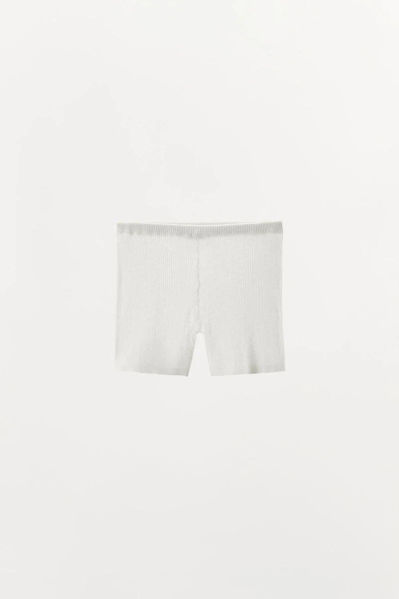 RIB KNIT SHORTS