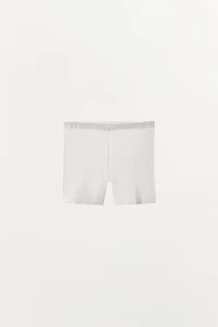 RIB KNIT SHORTS