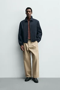 WASHED COTTON REGULAR FIT JACKET