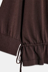 RUCHED KNIT JUMPER