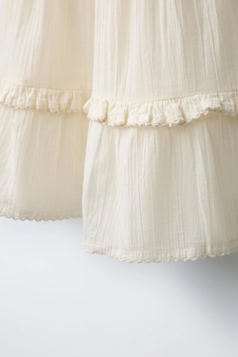 CROCHET KNIT COMBINATION DRESS
