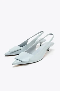 APPLIQUÉ SLINGBACK SHOES