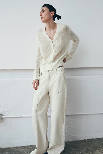 GILET EN MAILLE COL V