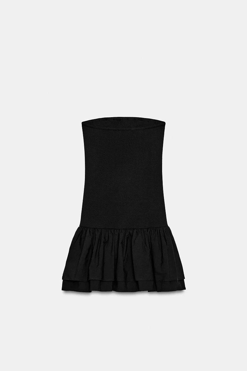 RUFFLED MINI DRESS