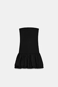 RUFFLED MINI DRESS