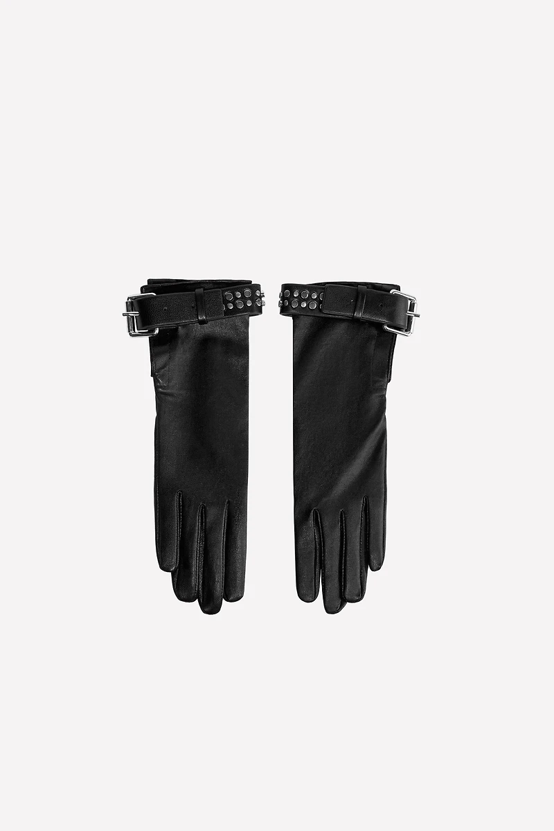 STUDDED LEATHER GLOVES LUDOVIC DE SAINT SERNIN x ZARA