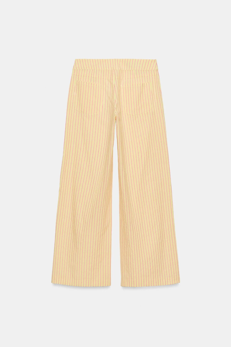 STRIPED STRAIGHT LEG PANTS