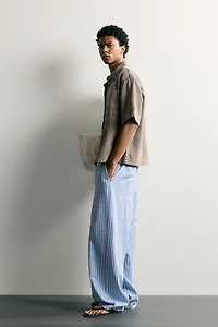 EMBROIDERED PATCH BOXY FIT OVERSHIRT