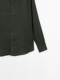 100% linen slim fit shirt