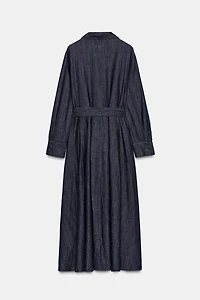 ZW COLLECTION BELTED DENIM DRESS