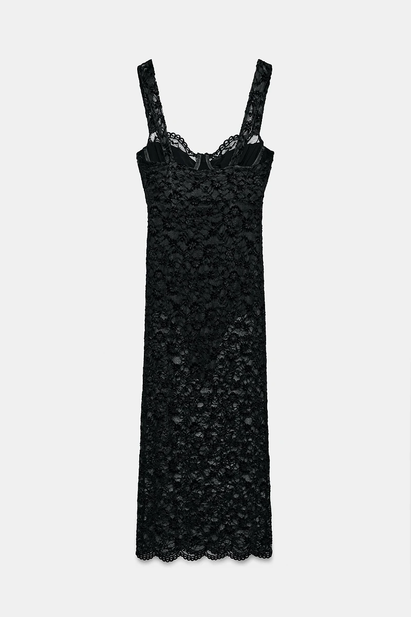LACE MIDI DRESS