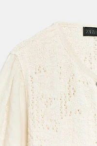 GILET ROMANTIQUE EN MAILLE COMBINÉE