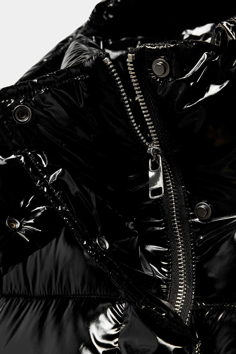 LONG SHINY EFFECT ANORAK