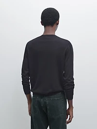 Knit wool blend sweater