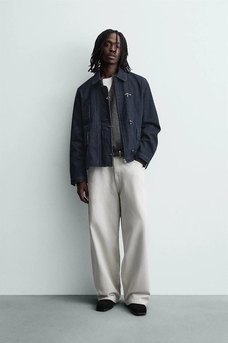 DENIM FIREMAN CLASP JACKET