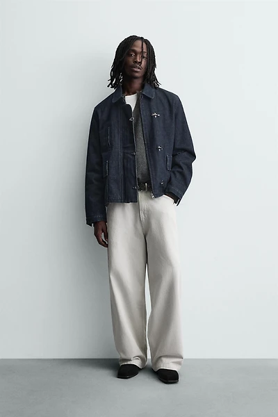 DENIM FIREMAN CLASP JACKET