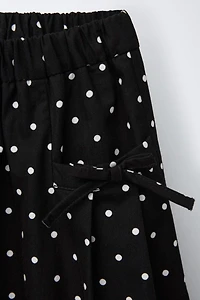 PANTALON JUPE-CULOTTE À POIS