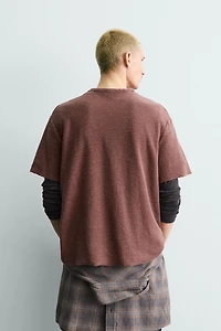 WASHED KNIT T-SHIRT