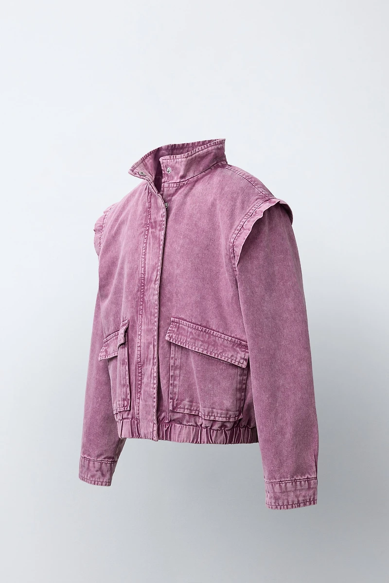 BLOUSON EFFET DÉLAVÉ