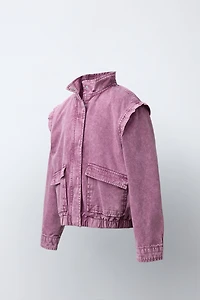 BLOUSON EFFET DÉLAVÉ