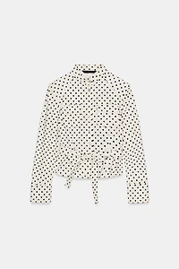 POLKA DOT SHIRT JACKET
