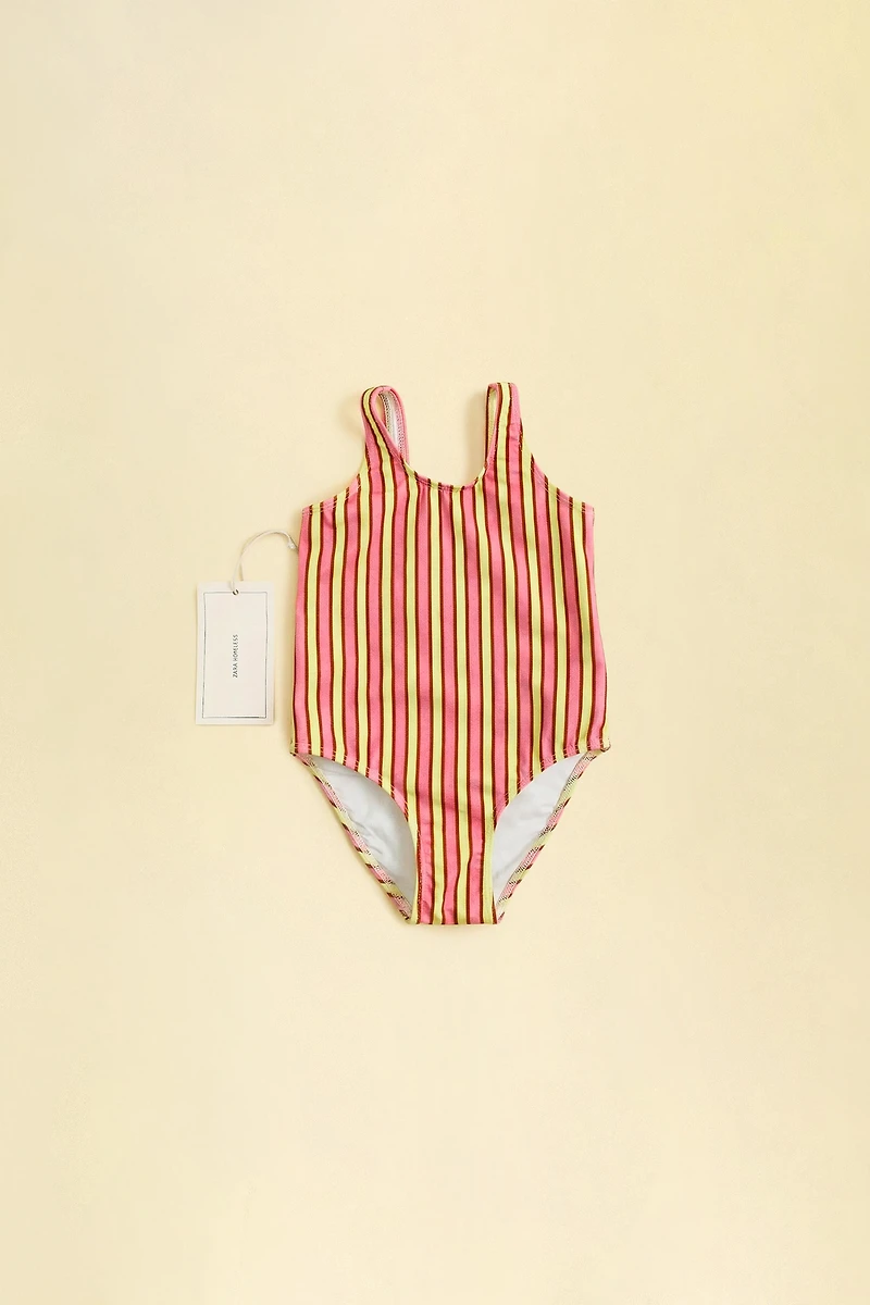ZARA TIMELESS - MAILLOT DE BAIN À RAYURES