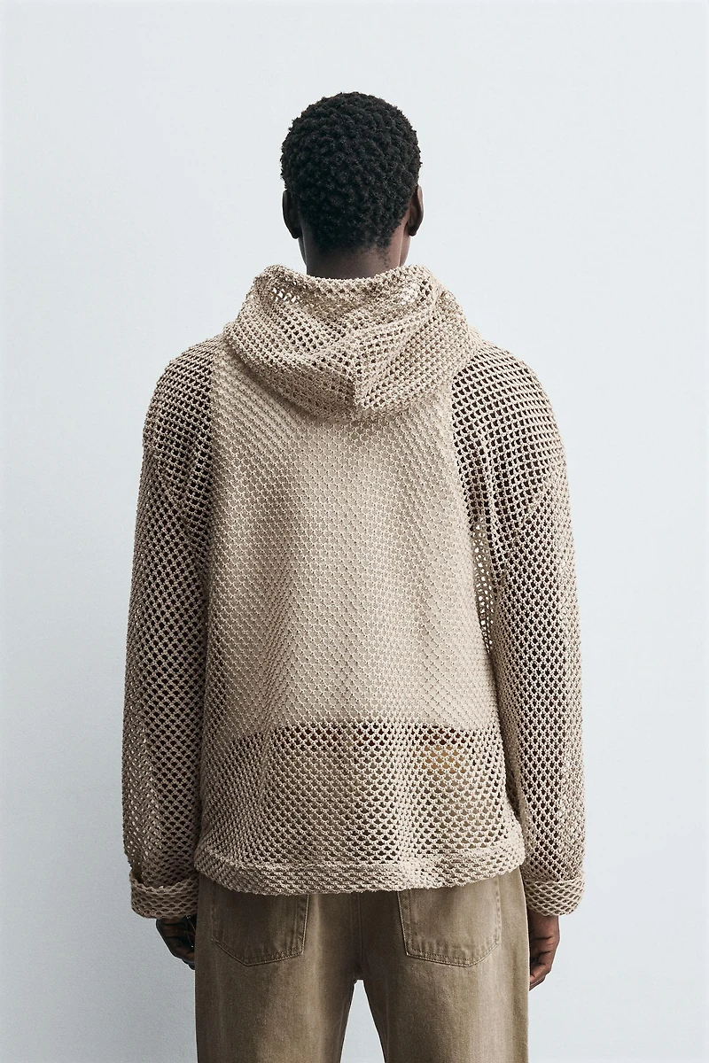SWEAT STRUCTURÉ CROCHET