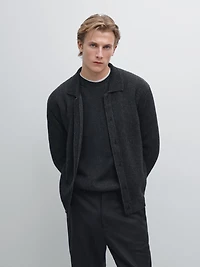 Cardigan en laine mélangée