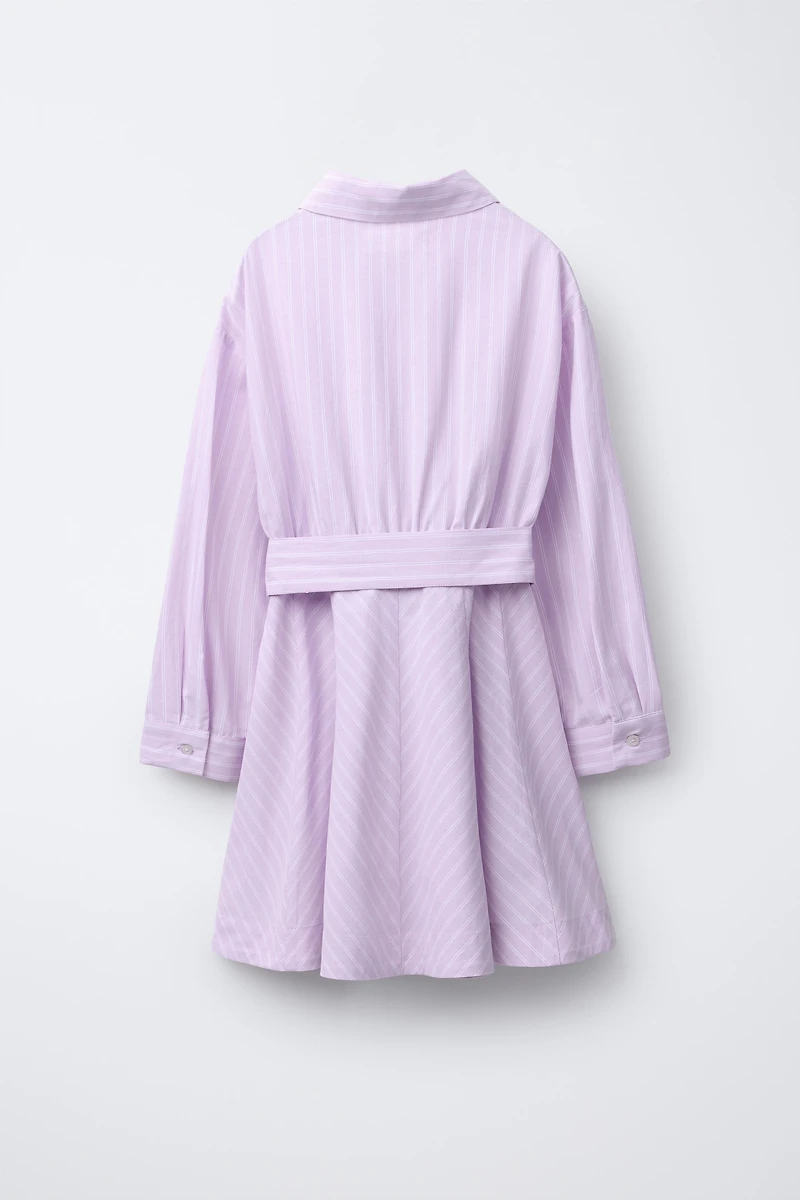 STRIPED SHIRT DRESS