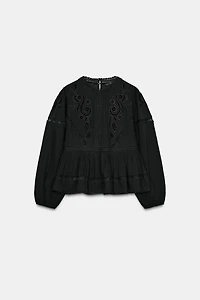 ZW COLLECTION ROMANTIC EMBROIDERED BLOUSE