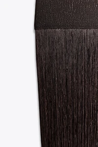 FRINGED FITTED DRESS