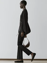 Flowing wrap shirt