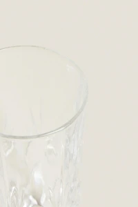 TALL TUMBLER WITH RAISED DESIGN