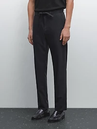 Regular-fit technical trousers