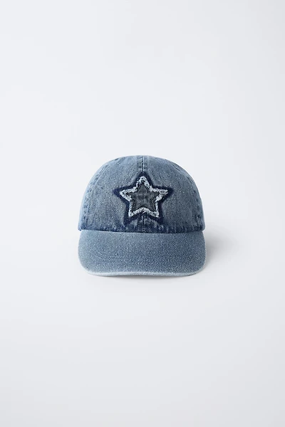 CASQUETTE EN DENIM ÉTOILE BRODÉE