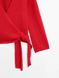 Cardigan ceinture fantaisie