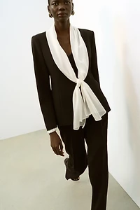 VESTE À NŒUD FOULARD
