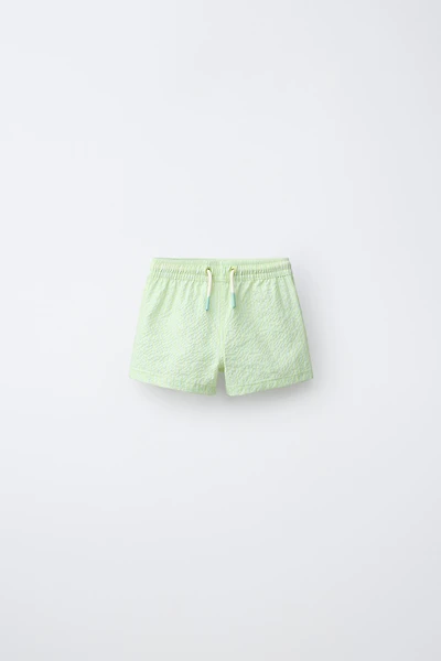 2-6 YEARS / TEXTURED STRIPED SWIM SHORTS