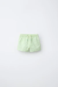 2-6 YEARS / TEXTURED STRIPED SWIM SHORTS