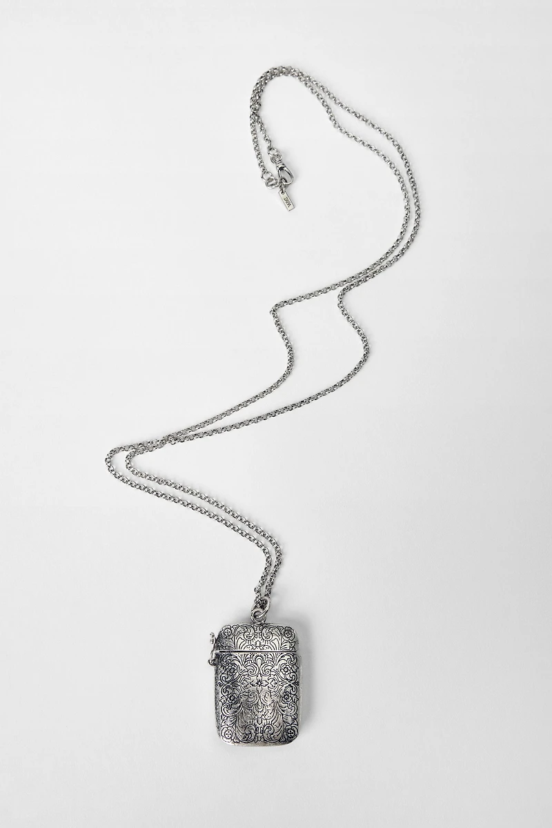 LONG TEXTURED BOX NECKLACE KATE MOSS X ZARA