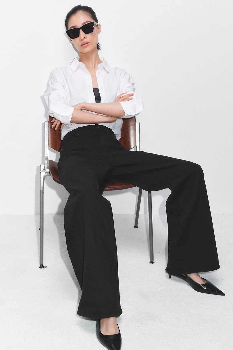 ZW COLLECTION HIGH-WAIST WIDE LEG JEANS